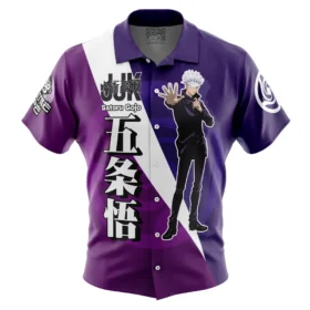 Chemise hawaïenne Gojo Satoru “Hollow Purple” Jujutsu Kaisen
