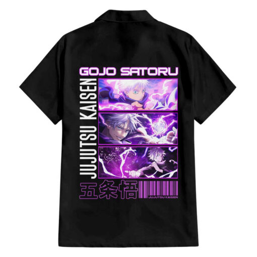 Chemise hawaïenne Gojo Satoru Jujutsu Kaisen Hollow Purple – Image 2