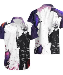 Chemise hawaïenne Gojo Satoru Jujutsu Kaisen ombre Void Infini