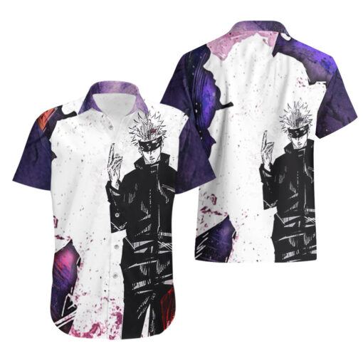 Chemise hawaïenne Gojo Satoru Jujutsu Kaisen ombre Void Infini