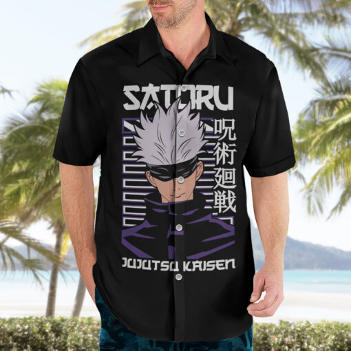 Chemise hawaïenne Gojo Satoru Jujutsu Kaisen – Image 3