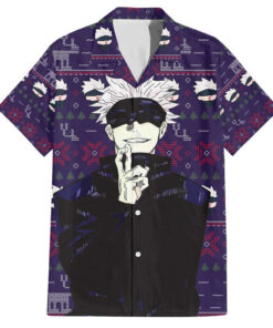 Chemise hawaïenne Gojo Satoru Jujutsu Kaisen Noël