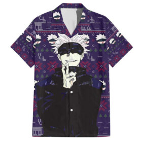 Chemise hawaïenne Gojo Satoru Jujutsu Kaisen Noël
