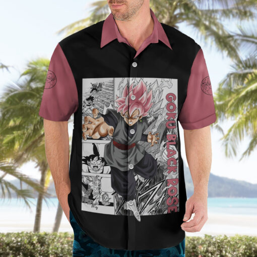 Chemise hawaïenne Goku Black Rose Dragon Ball – Image 3