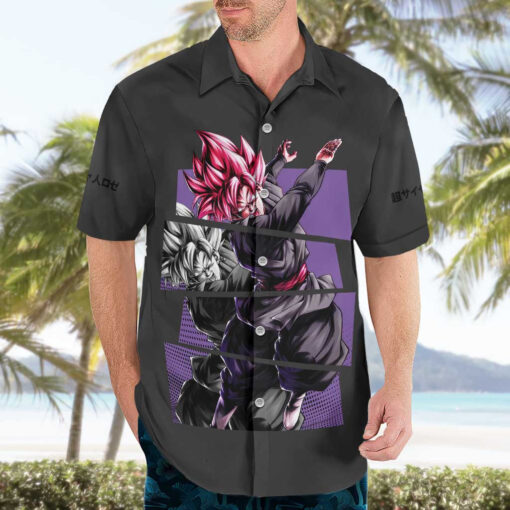 Chemise hawaïenne Goku Black Rose Dragon Ball – Image 3