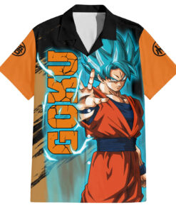 Chemise hawaïenne Goku Blue Dragon Ball