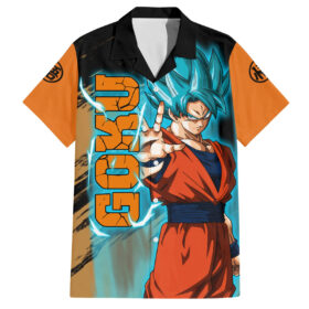 Chemise hawaïenne Goku Blue Dragon Ball