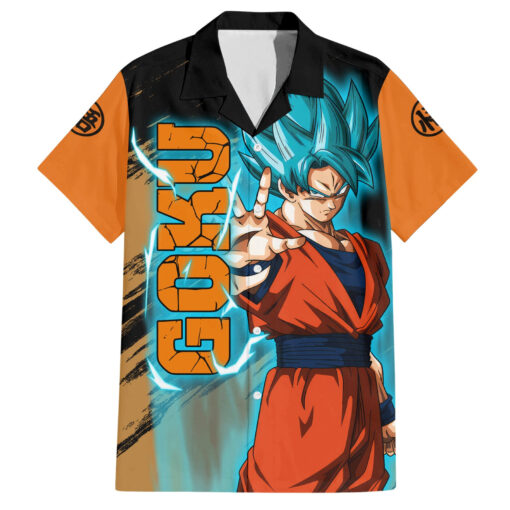 Chemise hawaïenne Goku Blue Dragon Ball