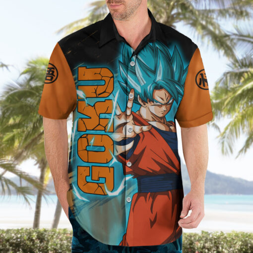Chemise hawaïenne Goku Blue Dragon Ball – Image 3