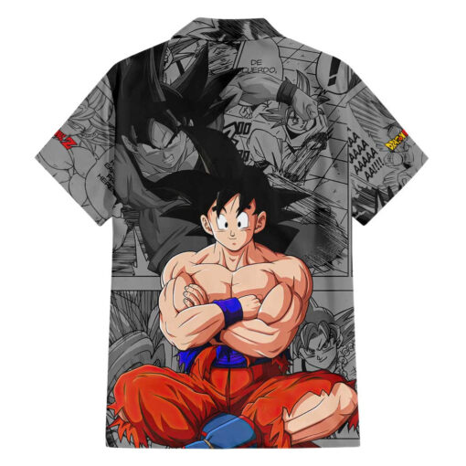 Chemise hawaïenne Goku Dragon Ball motif manga – Image 2