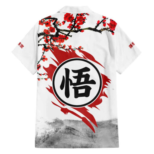 Chemise hawaïenne Goku Dragon Ball fleur de cerisier – Image 2