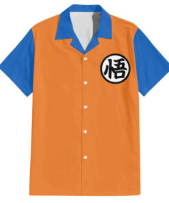 Chemise hawaïenne symbole Kanji Goku Dragon Ball