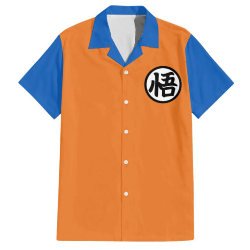 Chemise hawaïenne symbole Kanji Goku Dragon Ball