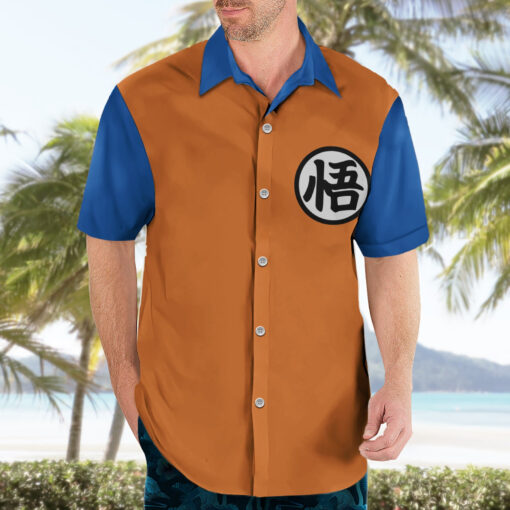 Chemise hawaïenne symbole Kanji Goku Dragon Ball – Image 3