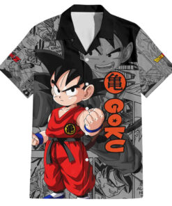 Chemise hawaïenne Goku enfant Dragon Ball Manga