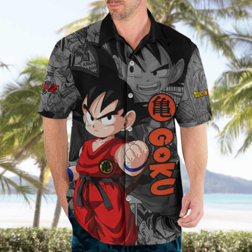 Chemise hawaïenne Goku enfant Dragon Ball Manga – Image 3