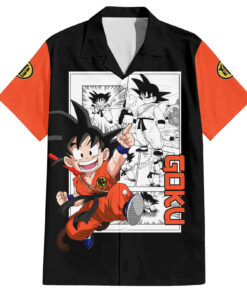 Chemise hawaïenne Goku enfant Dragon Ball