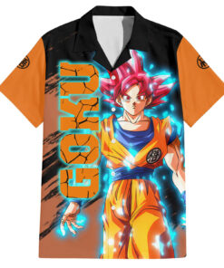 Chemise hawaïenne Goku Super Saiyan God