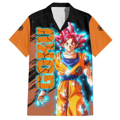 Chemise hawaïenne Goku Super Saiyan God