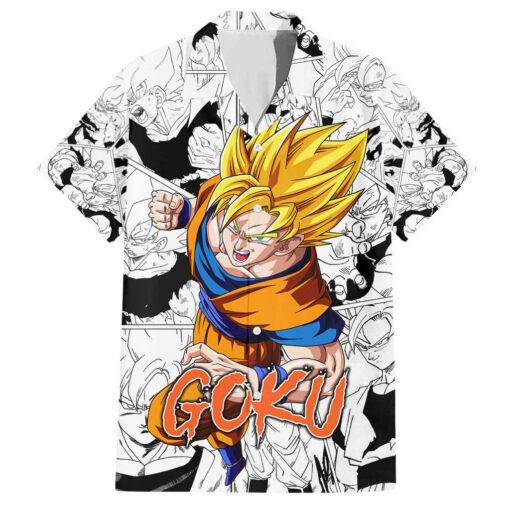 Chemise hawaïenne Goku Super Saiyan 2 Dragon Ball
