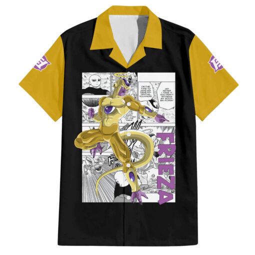 Chemise hawaïenne Freezer doré Dragon Ball