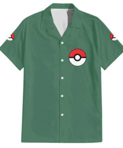 Chemise hawaïenne Pokémon type Plante