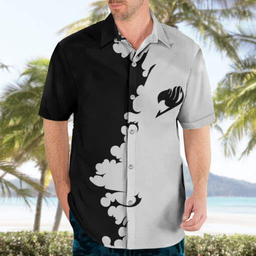 Chemise hawaïenne Gray Fullbuster Fairy Tail silhouette – Image 3