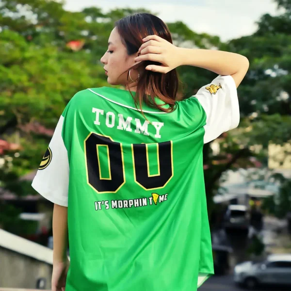 Maillot de baseball Dragonzords Vert Power Rangers – Image 7