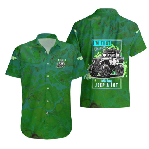 Chemise hawaïenne Jeep verte fanatique – Image 3