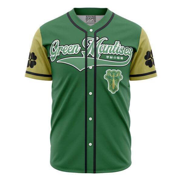 Maillot de baseball Mantes Vertes Black Clover
