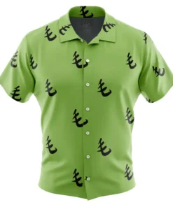 Chemise hawaïenne Motif Vert Saitama One Punch Man