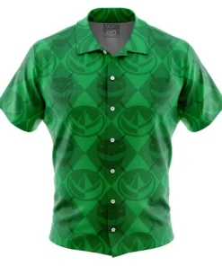 Chemise hawaïenne Motif Ranger Vert Power Rangers