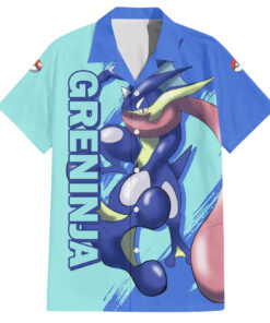 Chemise hawaïenne Greninja Pokémon Anime