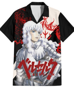 Chemise hawaïenne Griffith Berserk sang noir