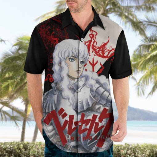 Chemise hawaïenne Griffith Berserk sang noir – Image 3