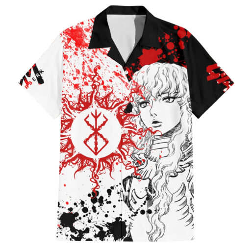 Chemise hawaïenne Griffith noir & blanc grunge