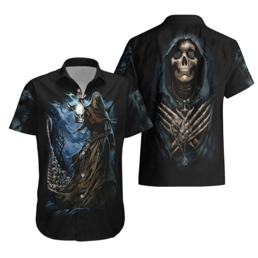 Chemise hawaïenne Faucheuse Charon des Enfers – Image 3