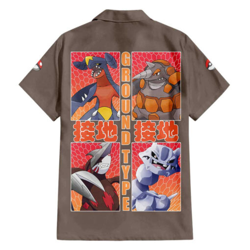 Chemise hawaïenne Pokémon type Sol Japon – Image 2