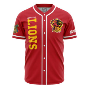 Maillot de baseball Maison Gryffondor Lions Harry Potter