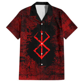 Chemise hawaïenne Guts Berserk grunge sanglant Anime Mix