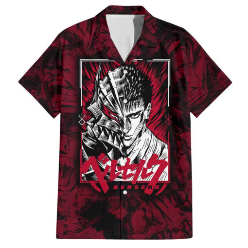 Chemise hawaïenne Guts Berserk métallique Anime