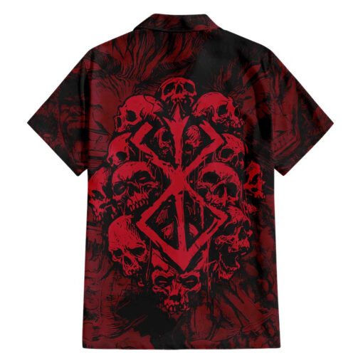 Chemise hawaïenne Guts Berserk métallique Anime – Image 2