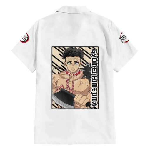 Chemise hawaïenne Gyomei Himejima Demon Slayer Anime – Image 2