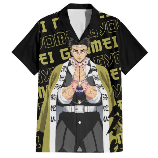 Chemise hawaïenne Gyomei Himejima Demon Slayer Japon