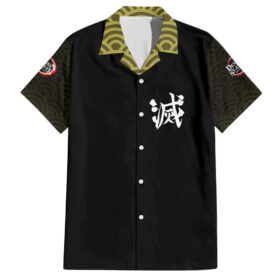 Chemise hawaïenne Gyomei Kimetsu no Yaiba Japon