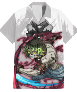 Chemise hawaïenne Gyutaro Demon Slayer