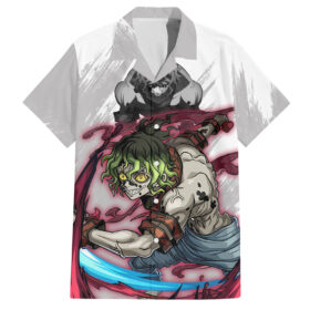 Chemise hawaïenne Gyutaro Demon Slayer