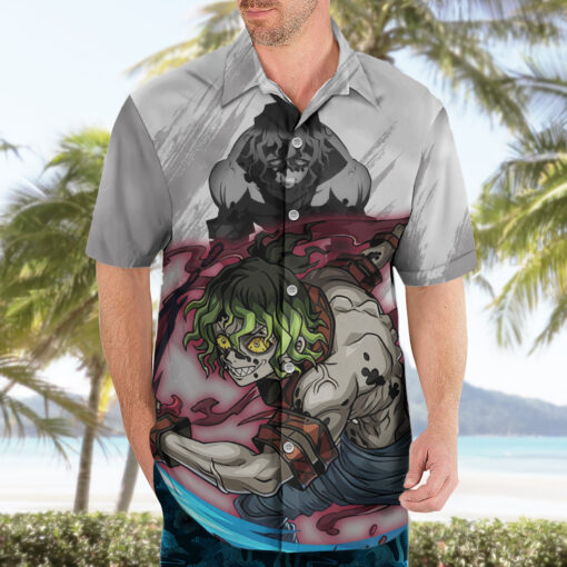 Chemise hawaïenne Gyutaro Demon Slayer – Image 3