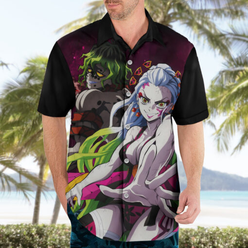 Chemise hawaïenne Gyutaro et Daki Demon Slayer – Image 3