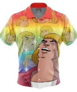 Chemise hawaïenne HEYYEYAA He-Man Maîtres de l’Univers